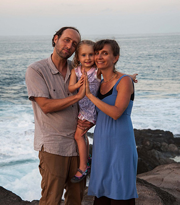 True Nature Co-Founders Joshua and Luna Canter and their Daughter Jaya