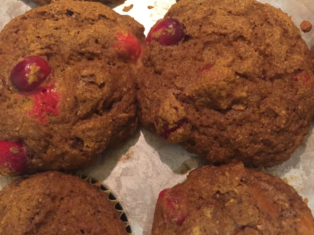 Cran Pumpkin Holiday Muffins